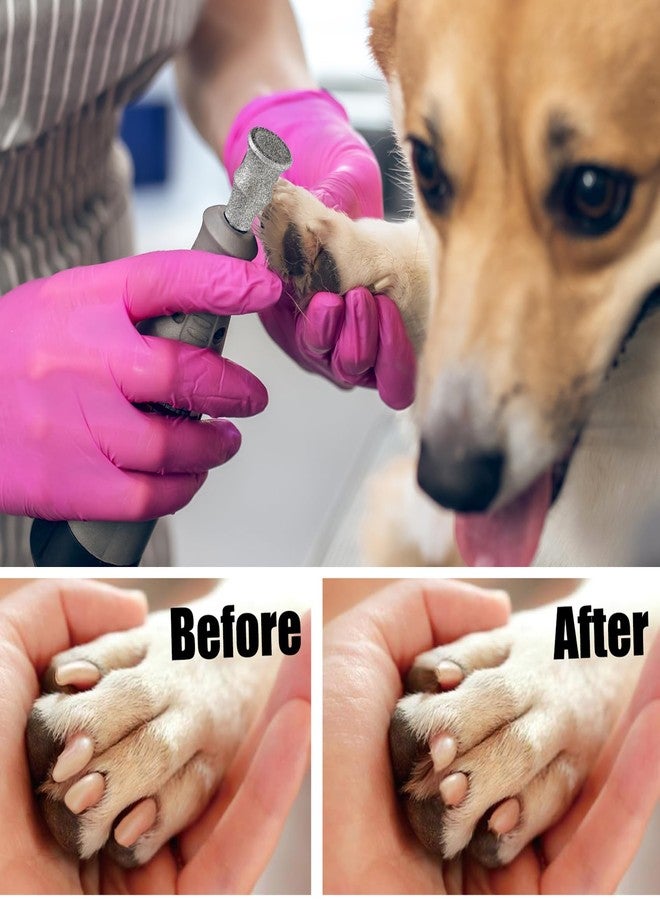 FOCSTOL Diamond Dog Nail Grinder Bits - FOCSTOL Diamond Rotory Bit for Dogs&Pets, 5pcs 1/8'' Rotary Nail Grinder Bits for Animals Nail Care (Type A+B+C+D+E) - Image 5